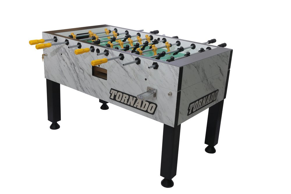 Tornado® Custom Finish Foosball Table T-3000 - Calcutta Marble