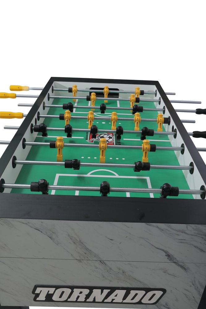 Tornado® Custom Finish Foosball Table T-3000 - Calcutta Marble